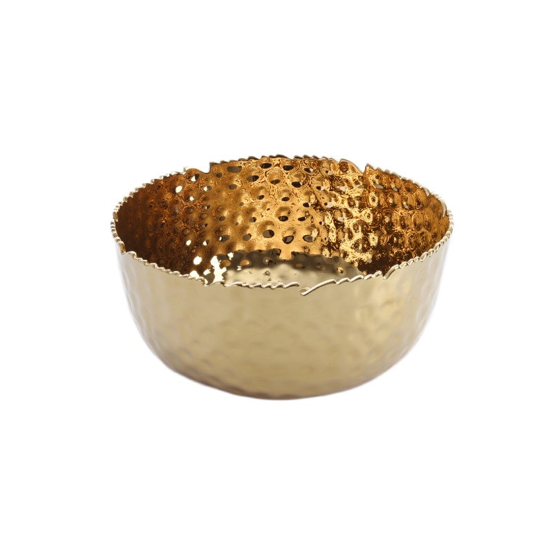 Golden Millennium Large Round Bowl