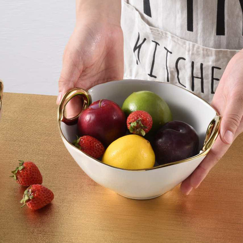 Golden Handles Medium Bowl