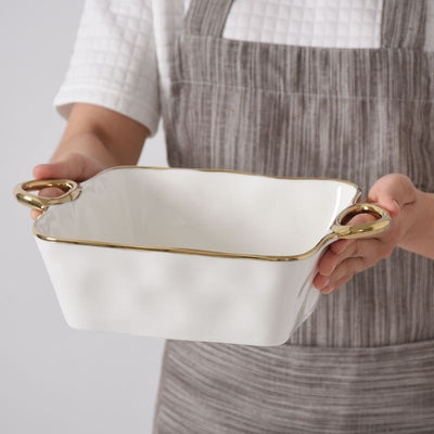 Golden Handles Square Baking Dish 20.3x20.3cm
