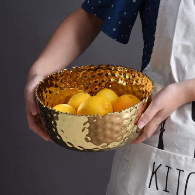 Golden Millennium Large Round Bowl