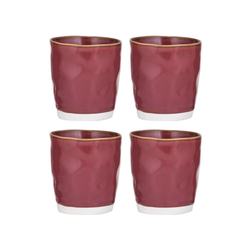 Halo Tumbler Burgundy 4 Pack