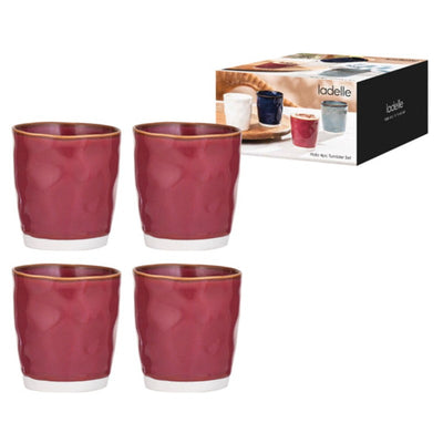 Halo Tumbler Burgundy 4 Pack