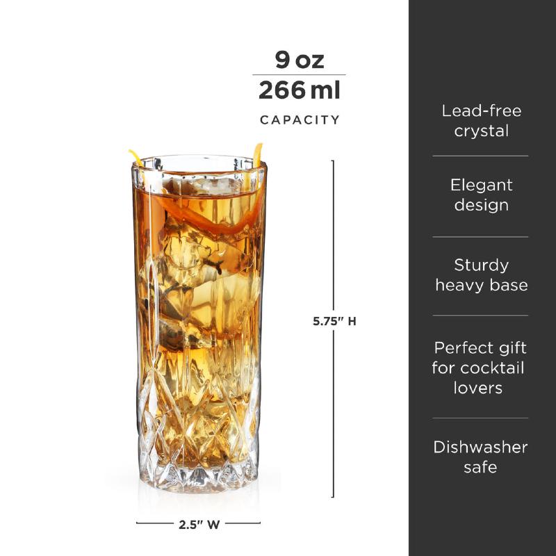 Highball Glasses Admiral Set Of 4