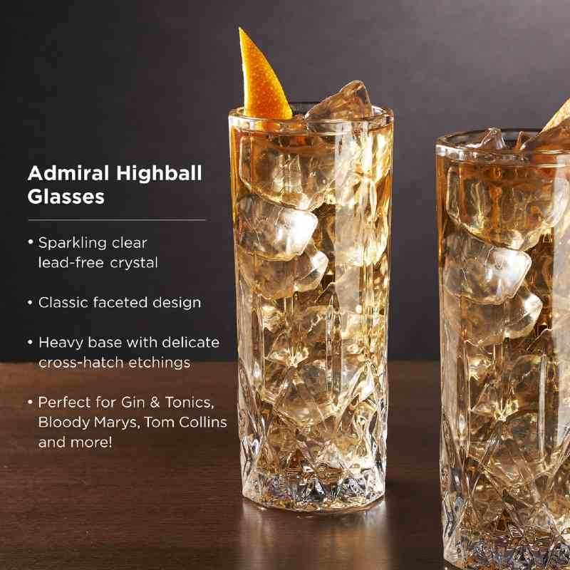 Highball Glasses Admiral Set Of 4