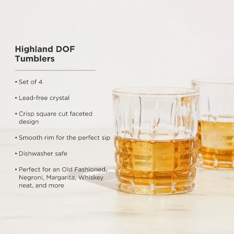 Highland DOF Tumblers Set of 4