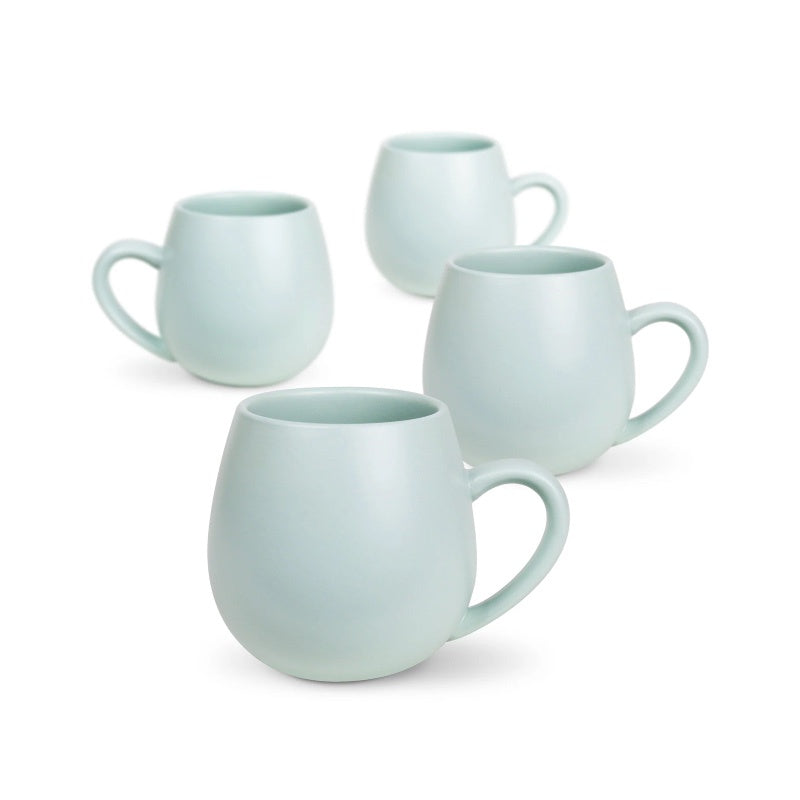 Hug Me Mugs Matte Eucalyptus Set of 4