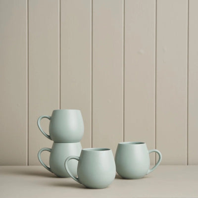 Hug Me Mugs Matte Eucalyptus Set of 4