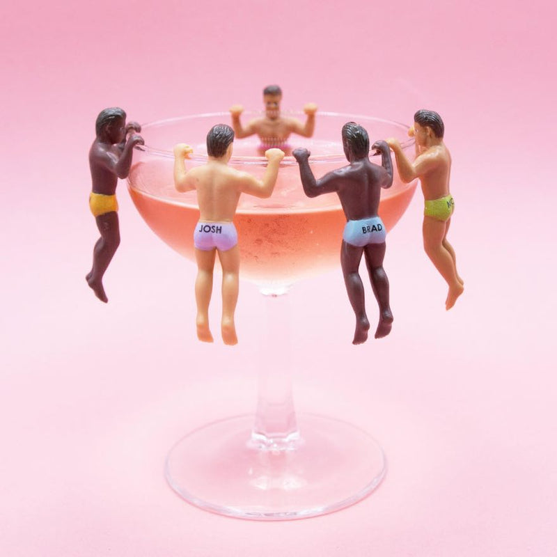 Hunky Buddies Drink Markers Set of 6