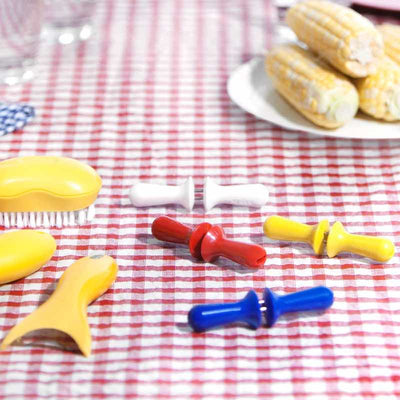 Interlocking Corn Holders Set of 4 Colours