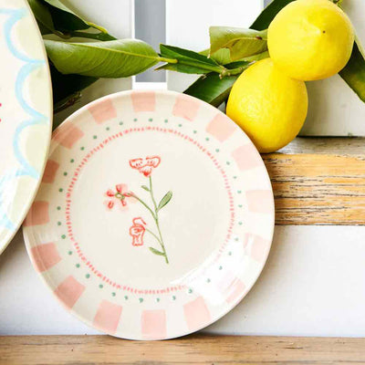 June's Garden Geranium Side Plate 16cm