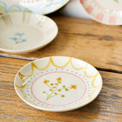 June's Garden Yellow Bush Pea Side Plate 16cm