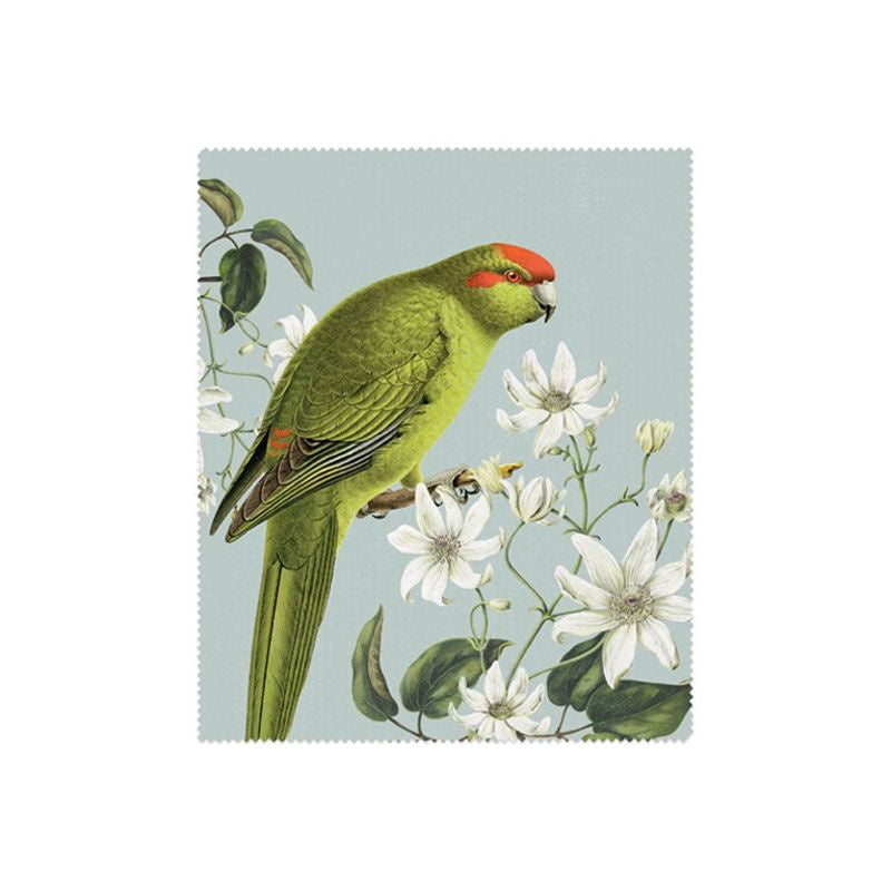 Lens Cloth Birds & Botanicals Kakariki