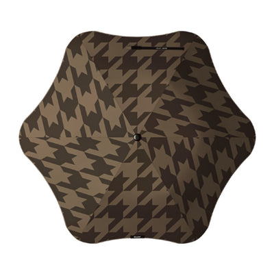 Metro Umbrella Houndstooth Cocoa
