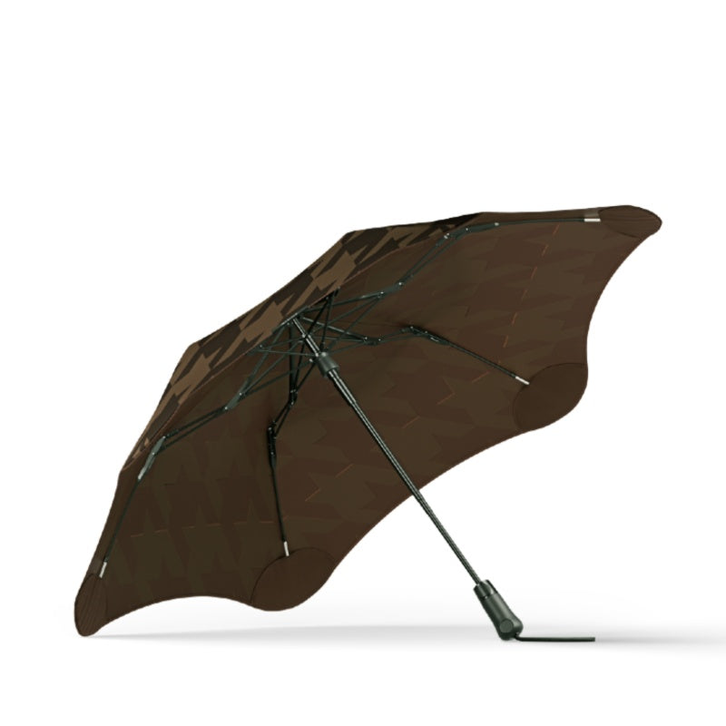 Metro Umbrella Houndstooth Cocoa
