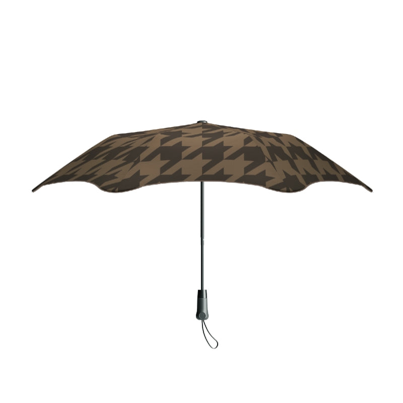 Metro Umbrella Houndstooth Cocoa