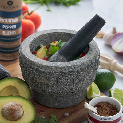 Mortar & Pestle 17cm Rough Granite