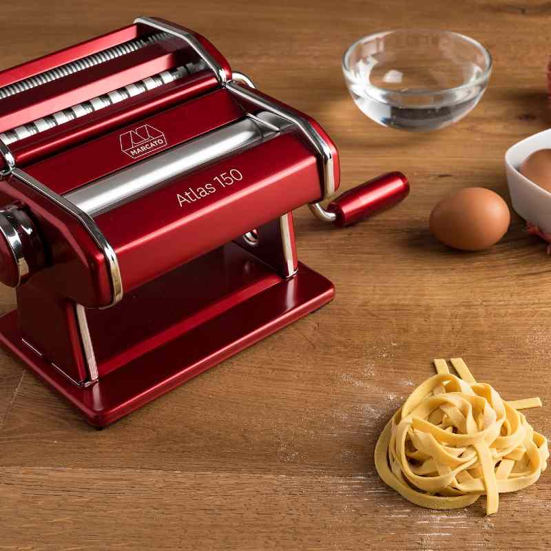 Pasta Machine Atlas 150 Design Red