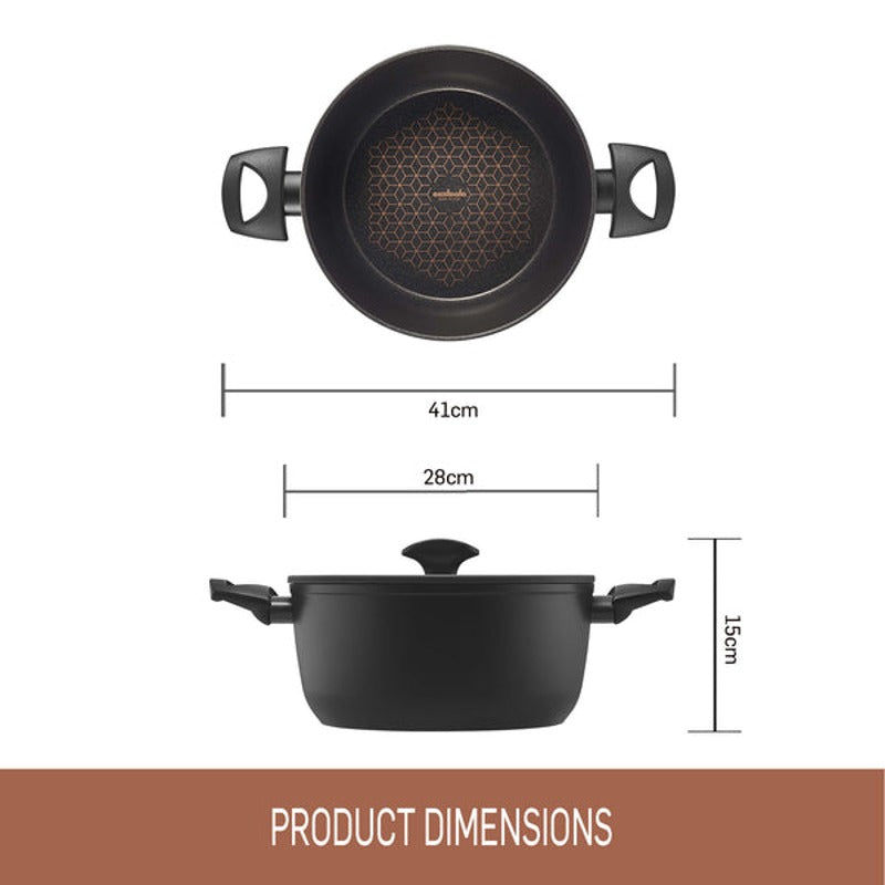 Per Salute Casserole Nonstick Induction Covered 28cm