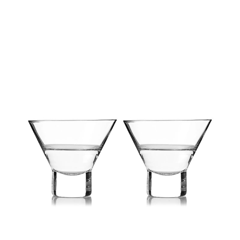Raye Stemless Martini Glasses