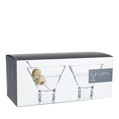 Raye Stemless Martini Glasses