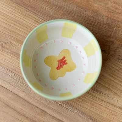 June's Garden Yellow Bush Pea Condiment Bowl