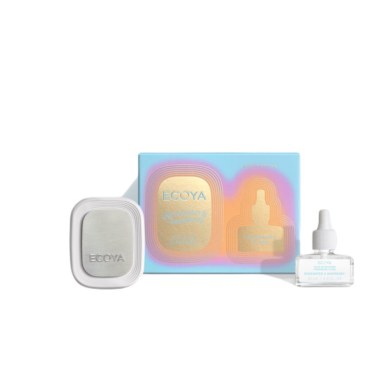 Rosewater & Raspberry Plug-in Diffuser with Fragrance Flask
