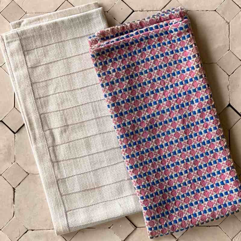 Set of 2 Tea Towels Rose
