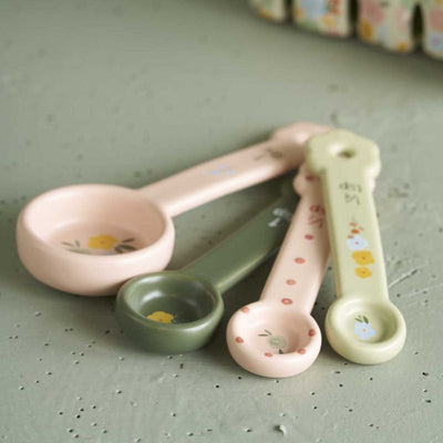 Set of 4 Measuring Spoons Flower Market