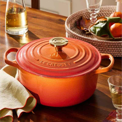 Signature Round Casserole Flamme Doree