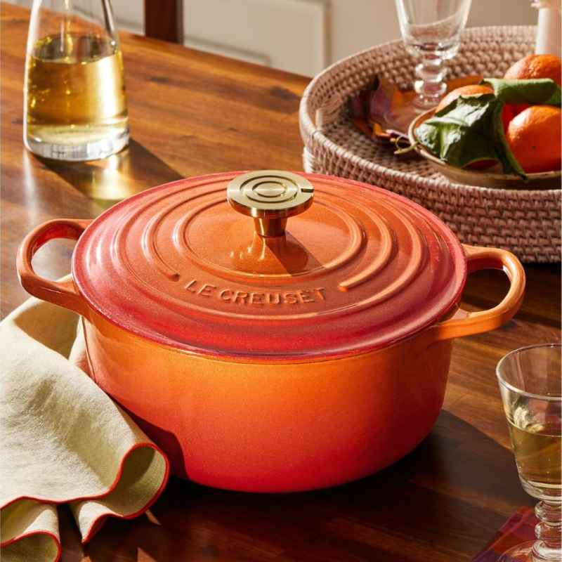 Signature Round Casserole Flamme Doree