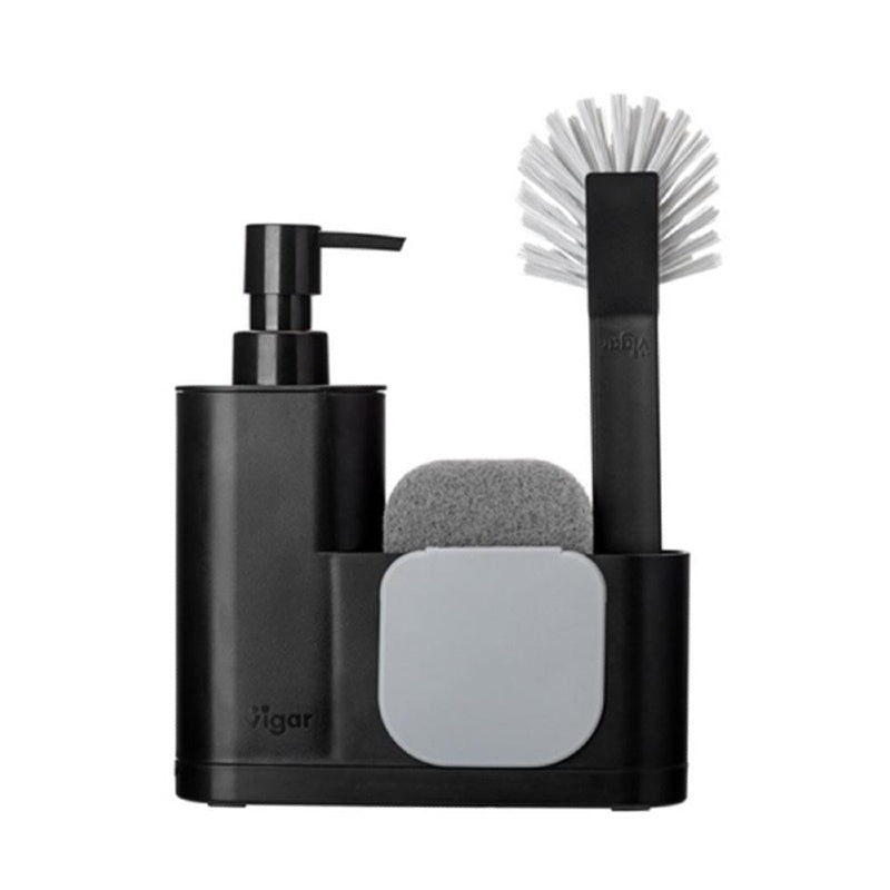 Sink Caddy Set Reng Monobloc 4 Pc Black