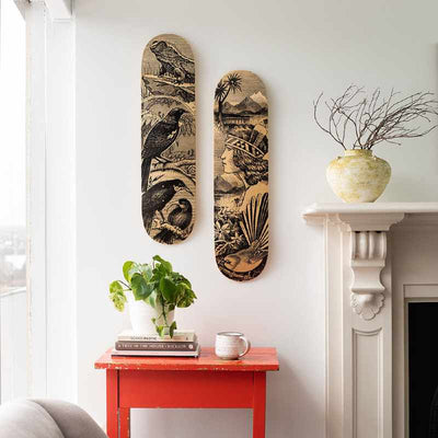 Skateboard Deck Stamp Tuatara