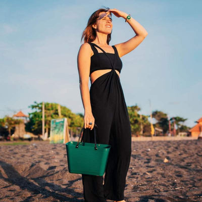 Small Bag Green Plastic Dark Green
