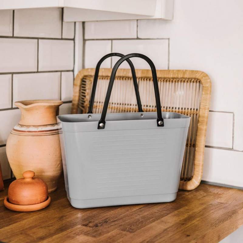 Small Bag Green Plastic Light Grey