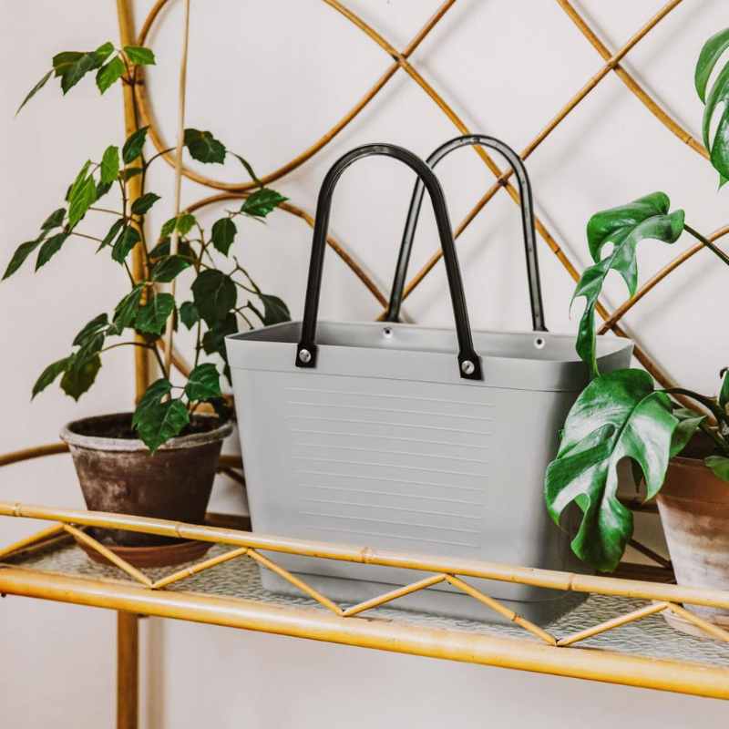 Small Bag Green Plastic Light Grey
