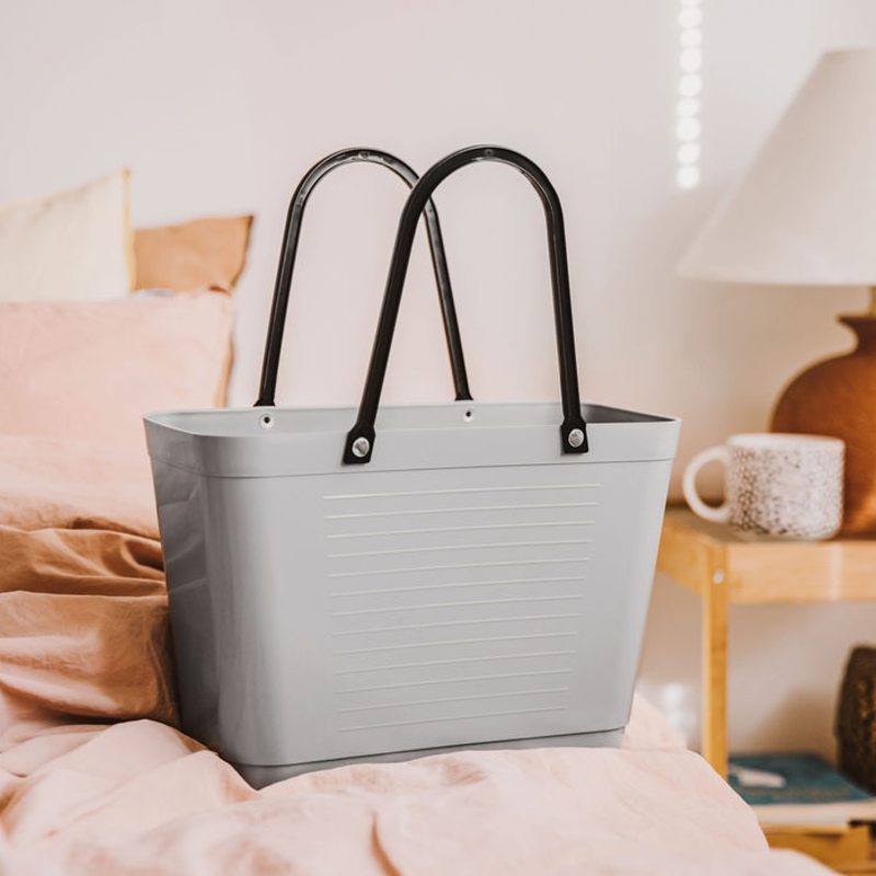 Small Bag Green Plastic Light Grey