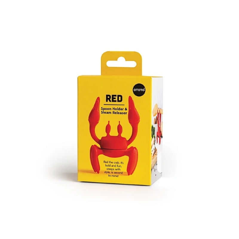 Spoon Holder And Steam Releaser Red