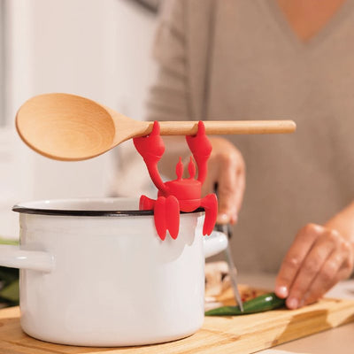 Spoon Holder And Steam Releaser Red