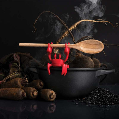 Spoon Holder And Steam Releaser Red