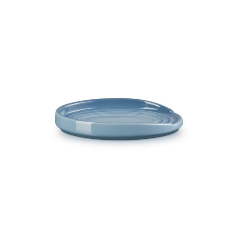Stoneware Oval Spoon Rest Chambray