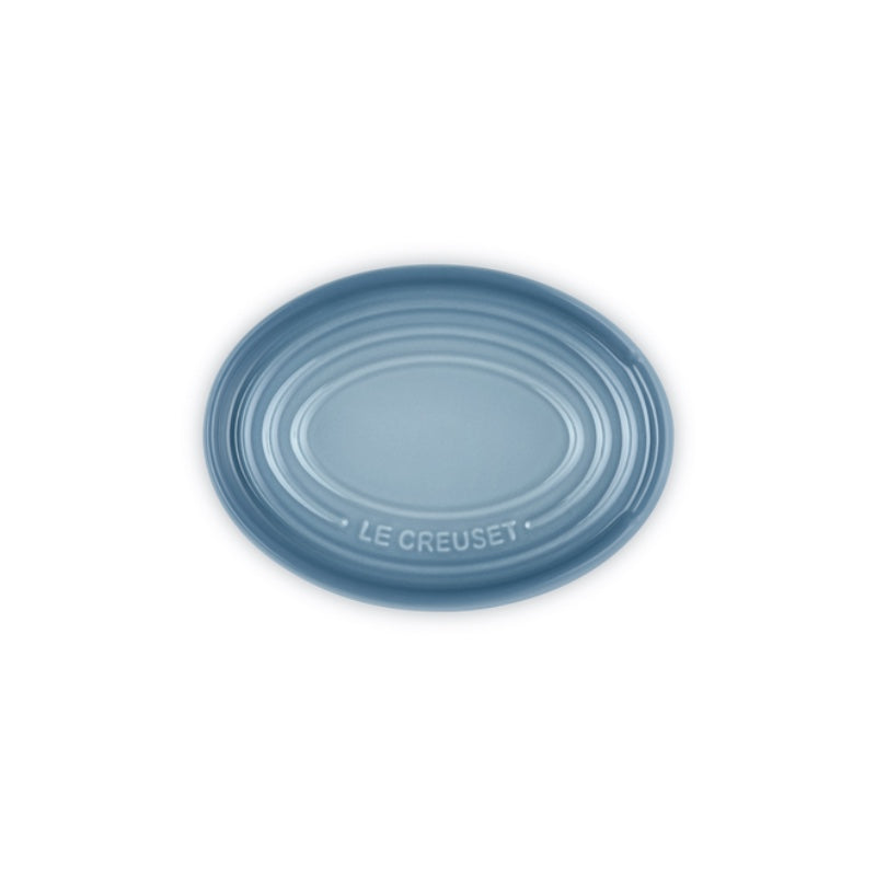 Stoneware Oval Spoon Rest Chambray