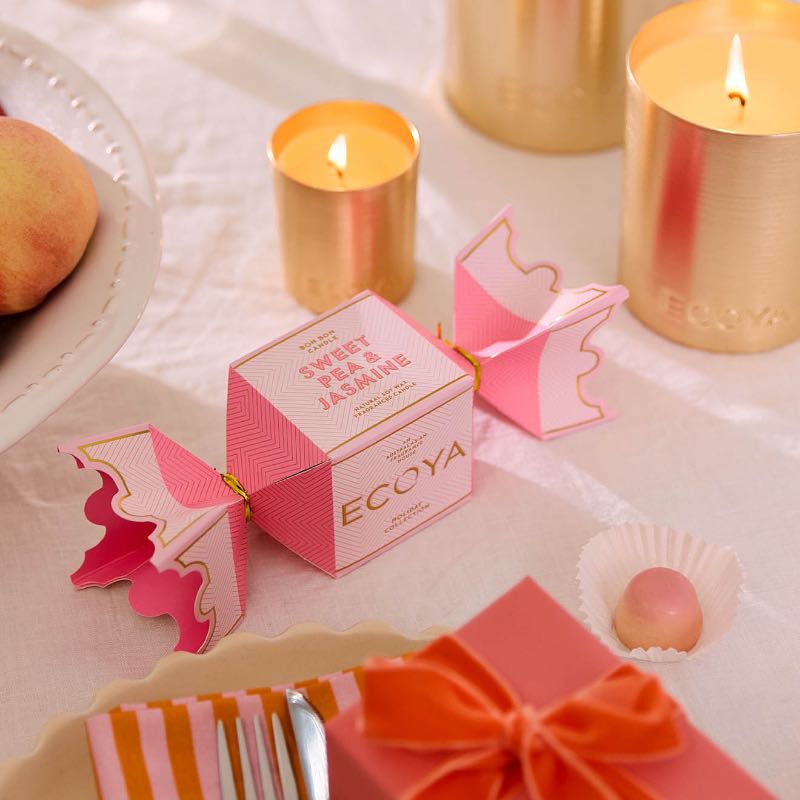 Sweet Pea Jasmine Tin Candle Bon Bon Holiday Collection