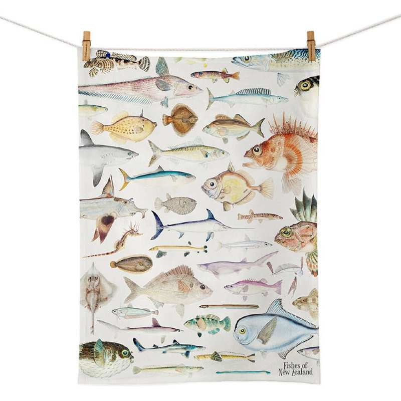 Tea Towel Fishes Of New Zealand
