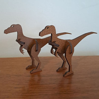 Velociraptor Flatpack A5 Brown