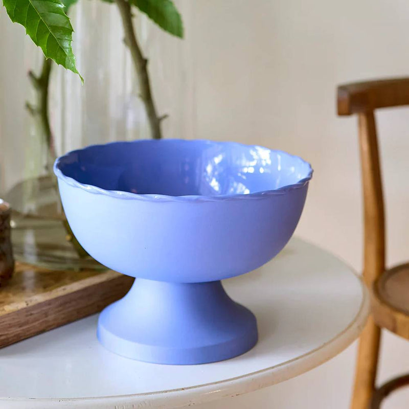 Vintage Table Fruit Bowl Cobalt