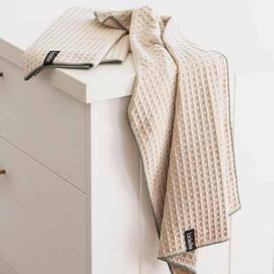 Waffle Microfibre Mega Taupe Kitchen Set