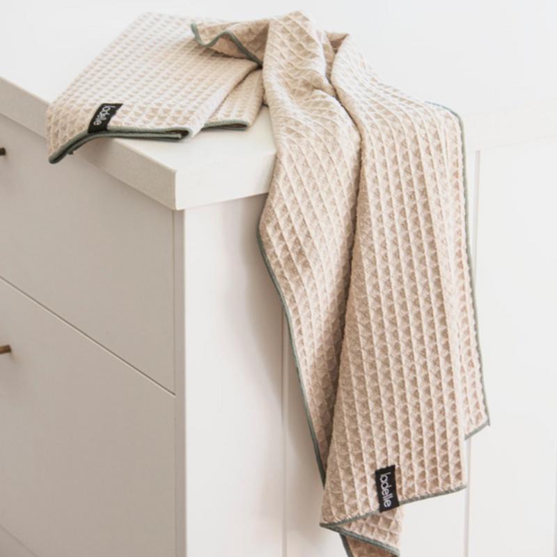 Waffle Microfibre Mega Taupe Kitchen Set