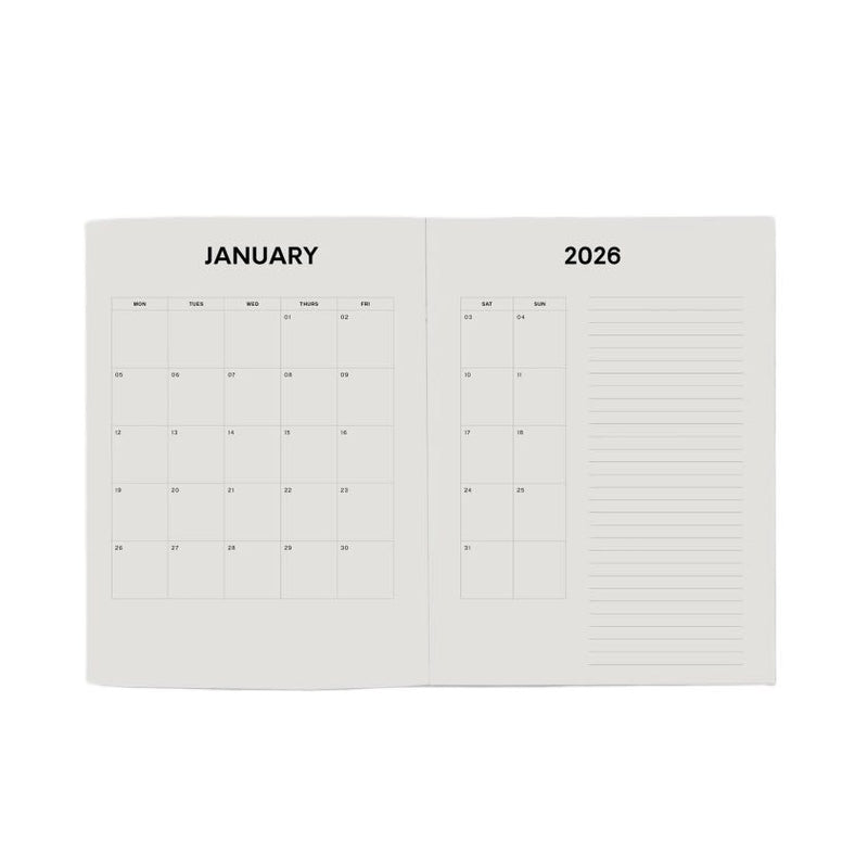 Weekly Diary 2026 Prussian Blue Floral