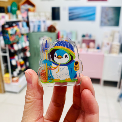 Acrylic Clip Penguin