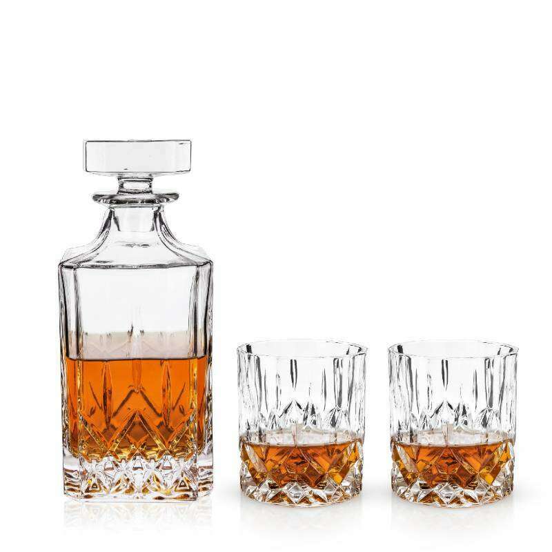 Admiral 3 Piece Decanter & Tumbler Set